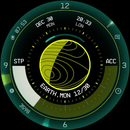 Planet in stars Watch Face screenshot 16