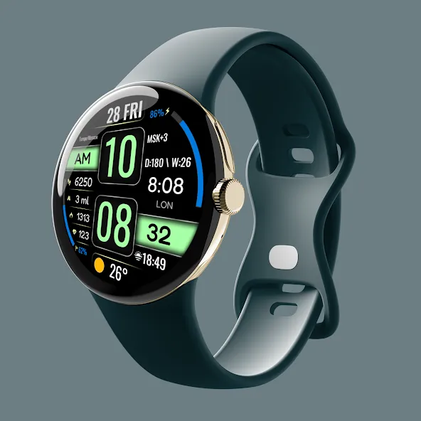 DIGI STRUMAN URX134 Watch face screenshot 6