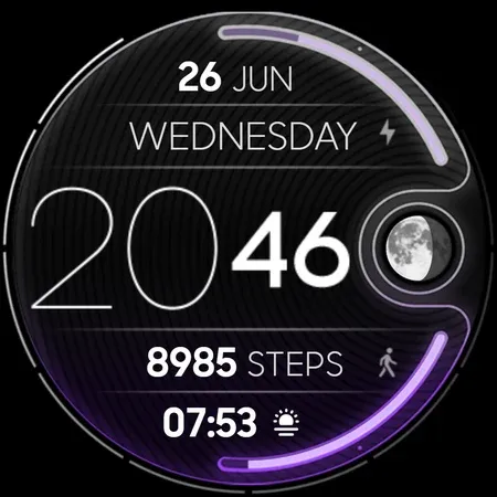 NEON Lunar - watch face screenshot 16
