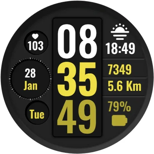 Column Watch Face screenshot 9