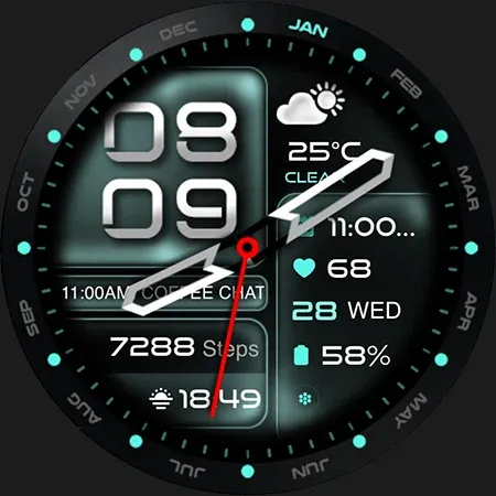 ML2U 350b Hybrid Watch Face screenshot 26