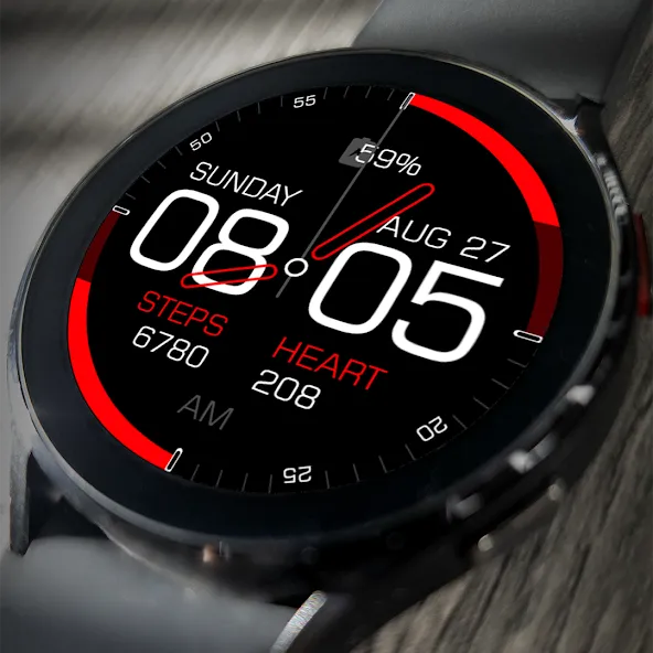 Key086 Hybrid Watch Face screenshot 1