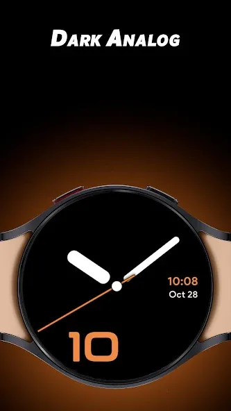 Dark Analog - Watch face screenshot 1