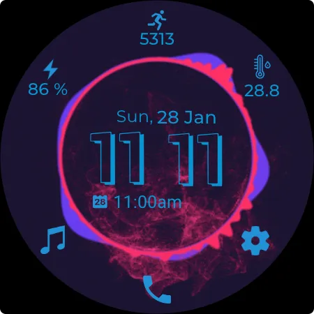 Musical Beat Watch Face screenshot 6