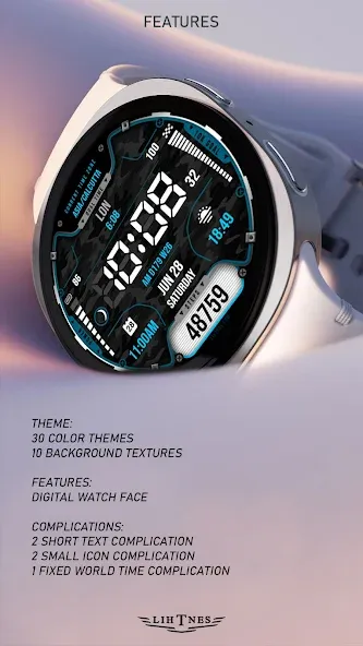 Dual-Time Watch Face 027 screenshot 3