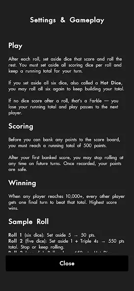 Farkle Score Tracker screenshot 3