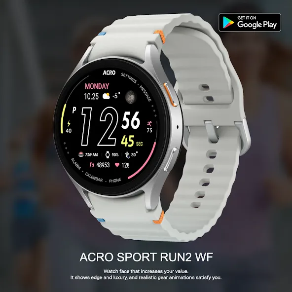 ACRO Sport Run2 Watchface screenshot 2