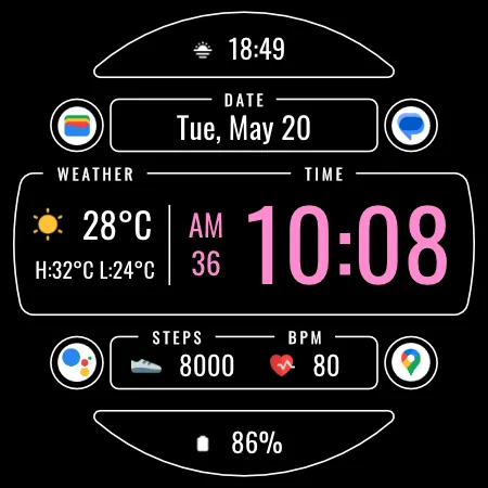 DADAM106: Weather Watch Face screenshot 23