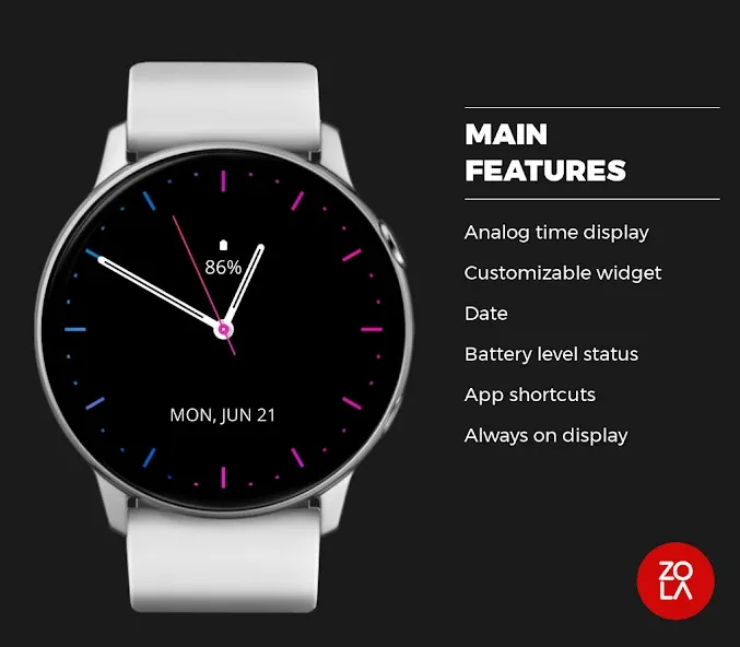 Illusion Black Watch Face screenshot 2