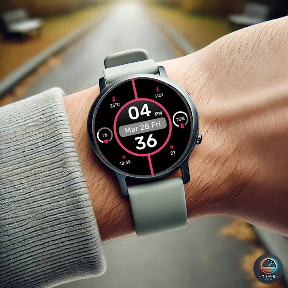 Clock Line Watch Face screenshot 4