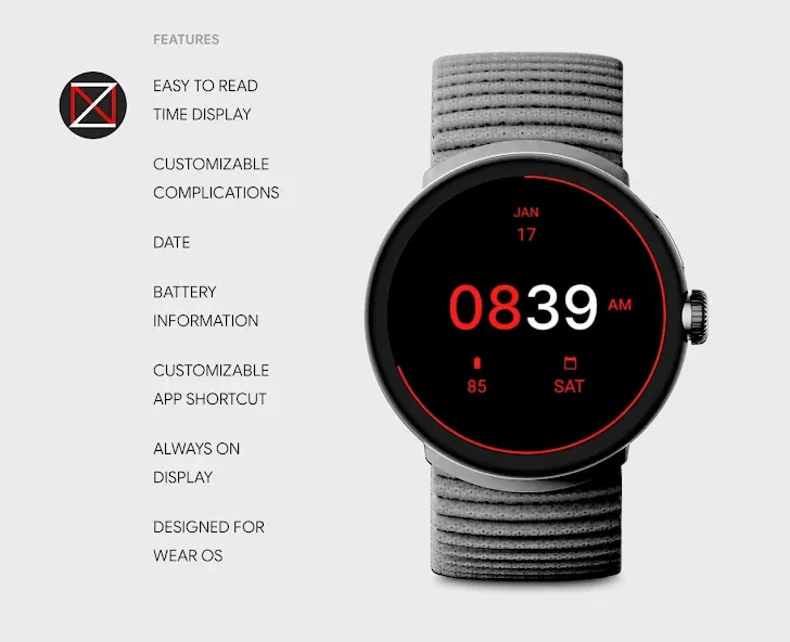 Black One Watch Face screenshot 2