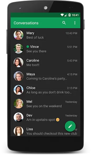 Chomp SMS screenshot 2