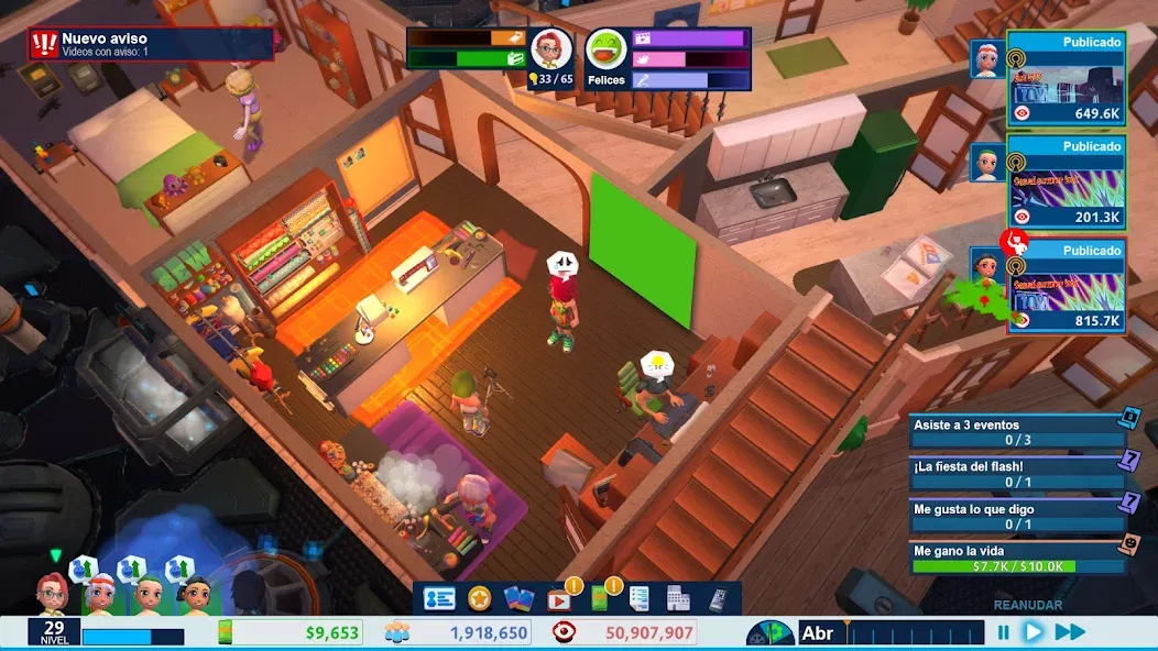 Youtubers Life:비디오시뮬레이션블로그이야기 screenshot 7