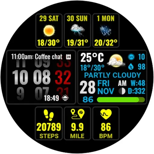 Weather hours and days NTV600 screenshot 29