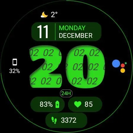 Dens BigHours Watch Face screenshot 2