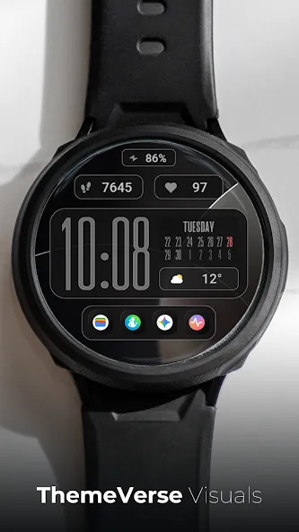 TVV Modern Layout Watch Face screenshot 1