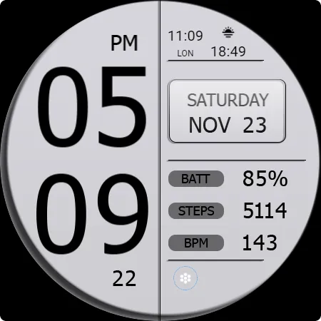Key WF49 Digital Watch Face screenshot 25
