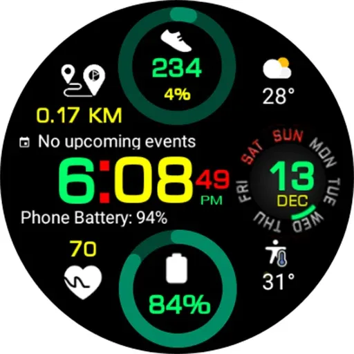 Digital Color WearOS NTV570 screenshot 29