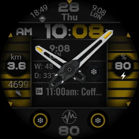 Analog Watch Face CUE137 screenshot 12