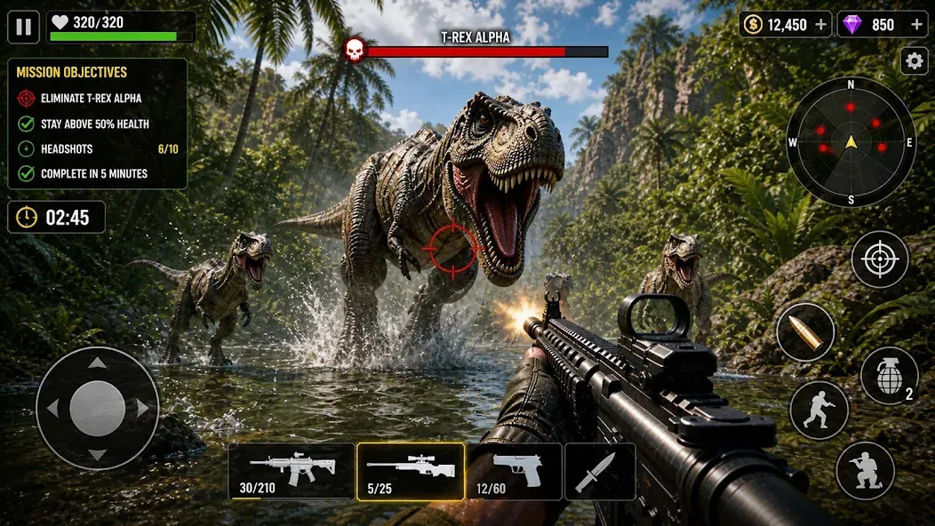 Cazador Dino: FPS Disparos screenshot 7