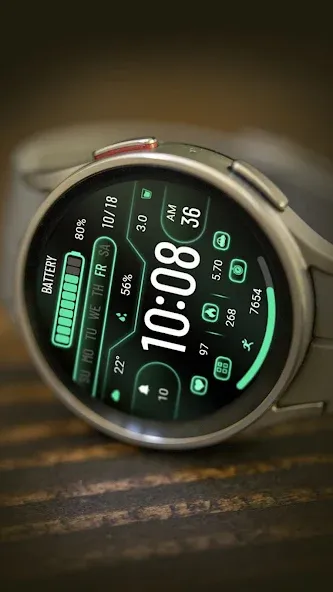 Gradient Green Light ZKinWatch screenshot 19