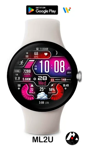 ML2U 258 Watch Face screenshot 13