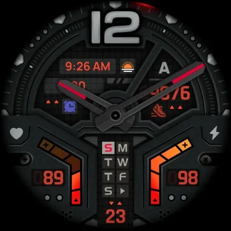 SH068 Watch Face, WearOS watch screenshot 14