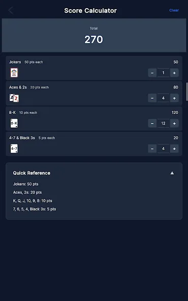 Canasta Score Pro - Ad Free screenshot 16