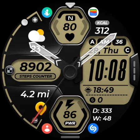 Hybrid Watch Face OMG 318 screenshot 28