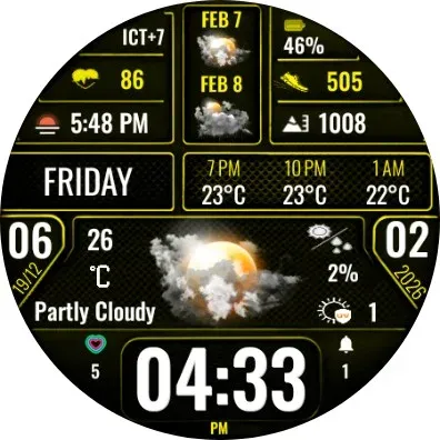 N-SPORT753 Digital Watch Face screenshot 15