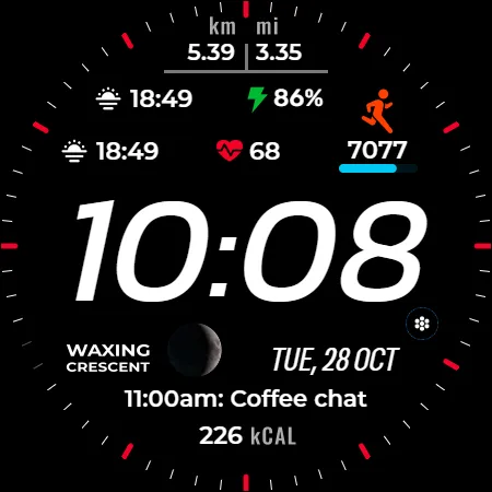 Satisfy 100 Digital watch face screenshot 10