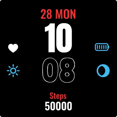 Simple Icons Watch Face screenshot 7