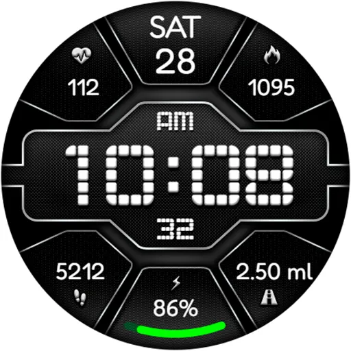 Digital Pulse URX12 Watch face screenshot 16