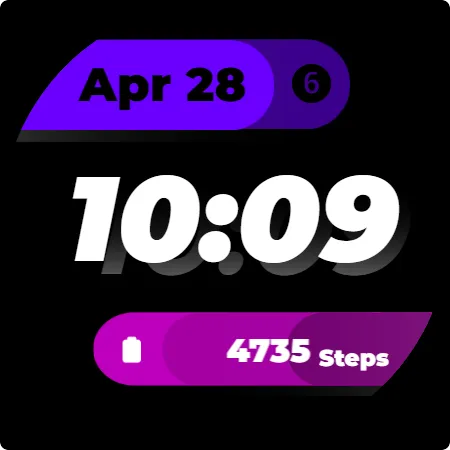 Simple Shadow Watch Face screenshot 6