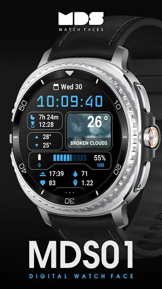 MDS01 Digital Watch Face screenshot 2