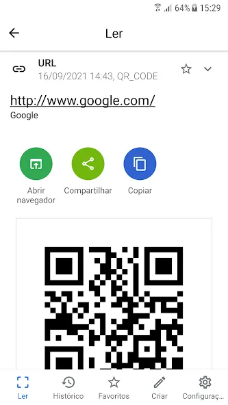 Leitor de código QR, de barras screenshot 5