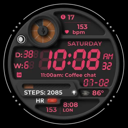 Chester Retro watch face screenshot 47