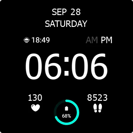 Key WF47 Digital Watch Face screenshot 29