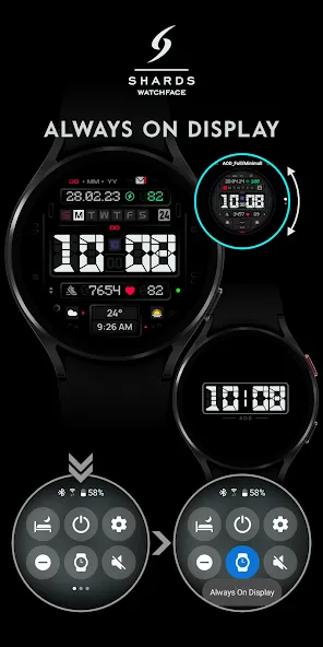 SH089 Watch Face, WearOS watch screenshot 7