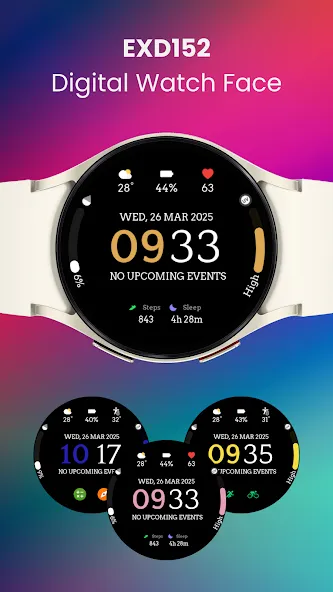 EXD152: Digital Watch Face screenshot 8