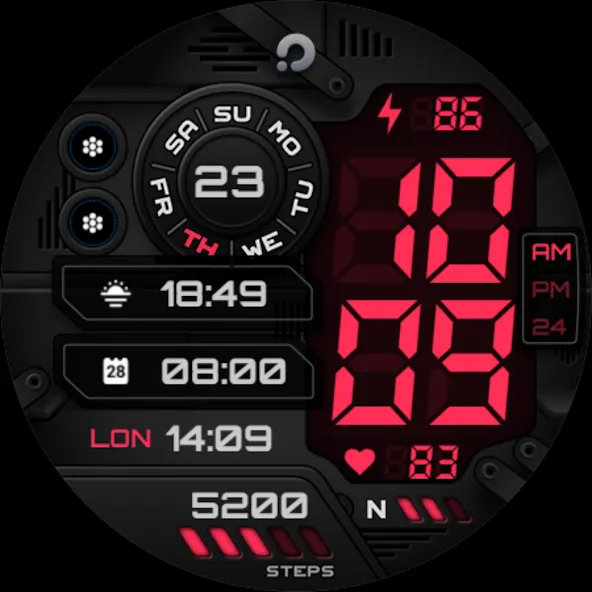 PRADO X115 Digital Watch Face screenshot 9