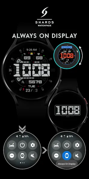SH074 Watch Face, WearOS watch screenshot 7
