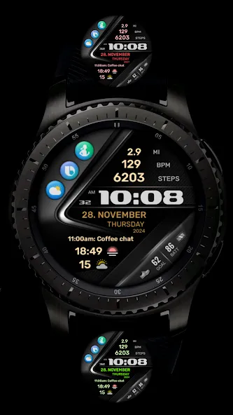 PW105 Universal Watch Face screenshot 2