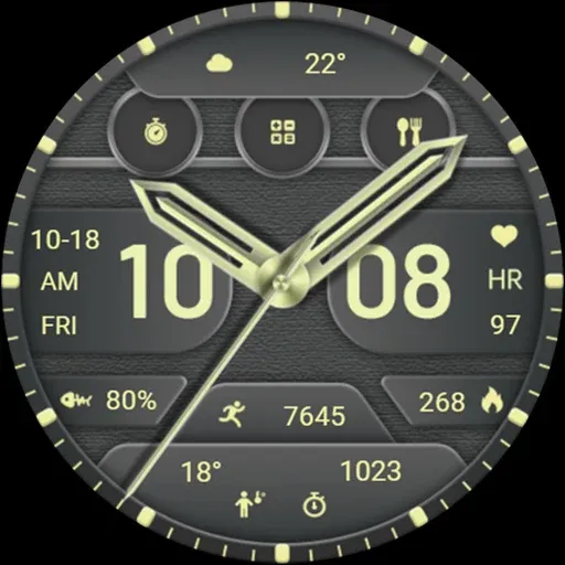 ZKin Watch Face Texture Yellow screenshot 7