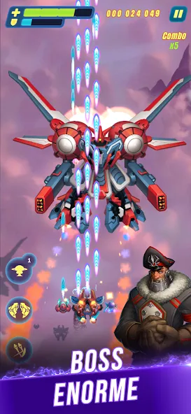 HAWK: Jogos de nave de tiro screenshot 1