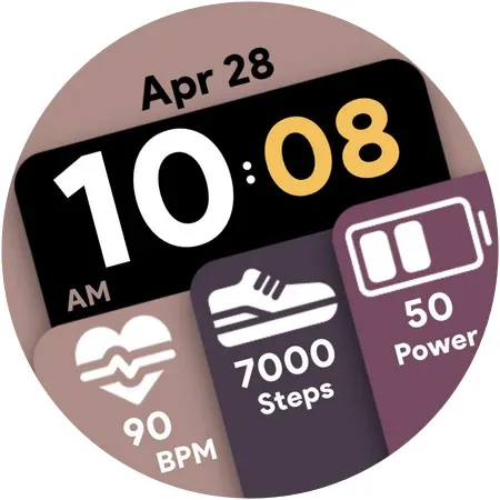 Modular Tiles - Watch face screenshot 10