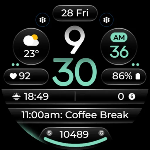 OMG 345 Digital Watch Face screenshot 25