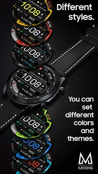 MD316 Digital Watch Face screenshot 4