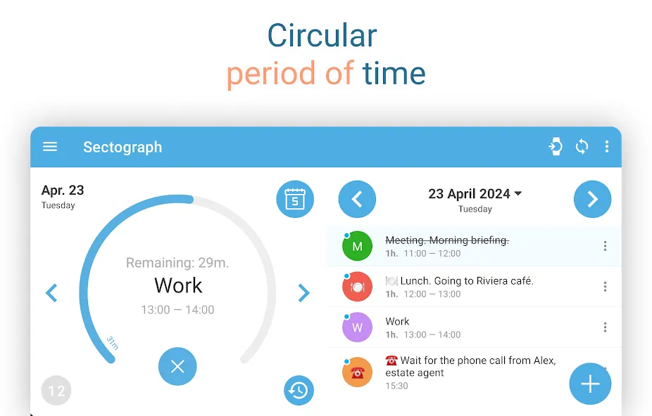 Sectograph. Day & Time planner screenshot 10