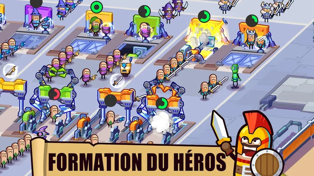 Fabrique de Héros: Idle Game screenshot 3